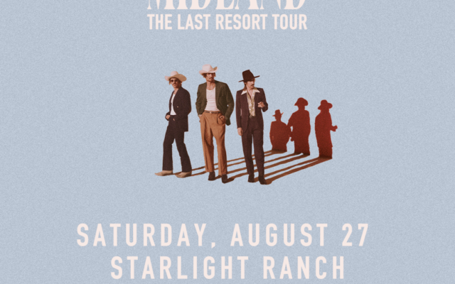 Midland in Concert at Starlight Ranch on August 27th