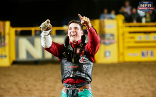 Bareback rider Jess Pope snares his first career world crown at the NFR 2022